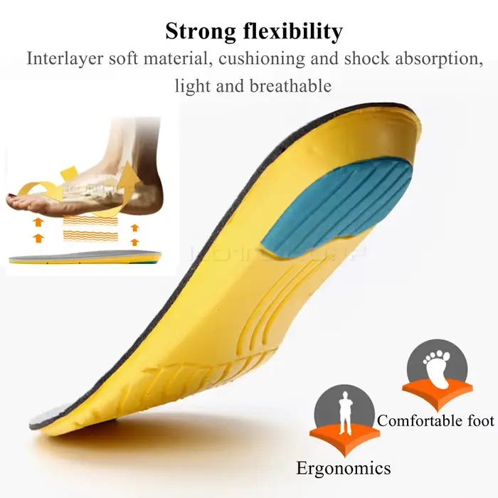 Semelles intérieures de basket-ball de sport unisexe, inserts de rencontre respirants, dépistolet ant pour les pieds, coussin en mousse à mémoire de forme, 1 paire