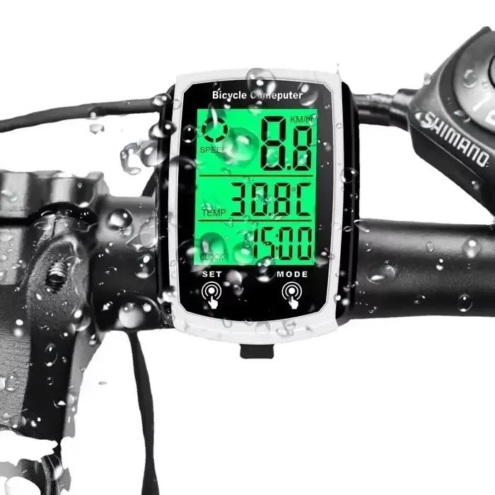 Ordinateur de vélo filaire LED compteur de vitesse de vélo numérique odomètre écran tactile ordinateur de cyclisme étanche avec rétro-éclairage