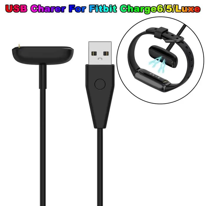 Chargeur USB pour Fitbit Charge 5/Charge 6/Luxe, câble de chargement, support de station d'accueil pour Fitbit Luxe, accessoires pour montre connectée