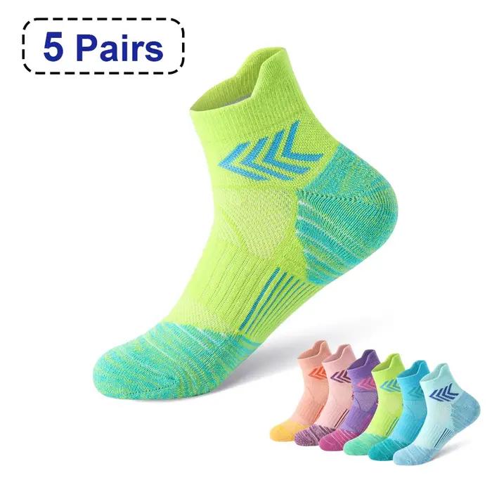 5 paires de chaussettes de basket-ball professionnelles pour femmes