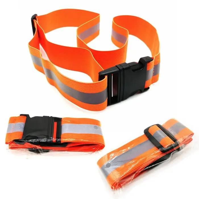 Ceinture réfléchissante, sangle de taille réglable, haute visibilité, ceinture de sécurité réfléchissante pour le cyclisme, la marche du chien, la course