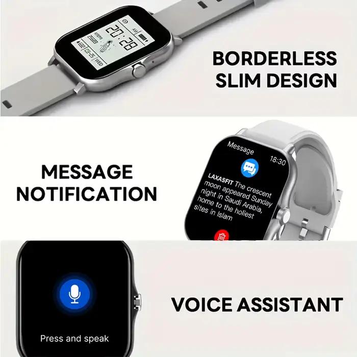 LAXASFIT 2025 nouvelle montre intelligente pour hommes femmes cadeau plein écran tactile sport Fitness