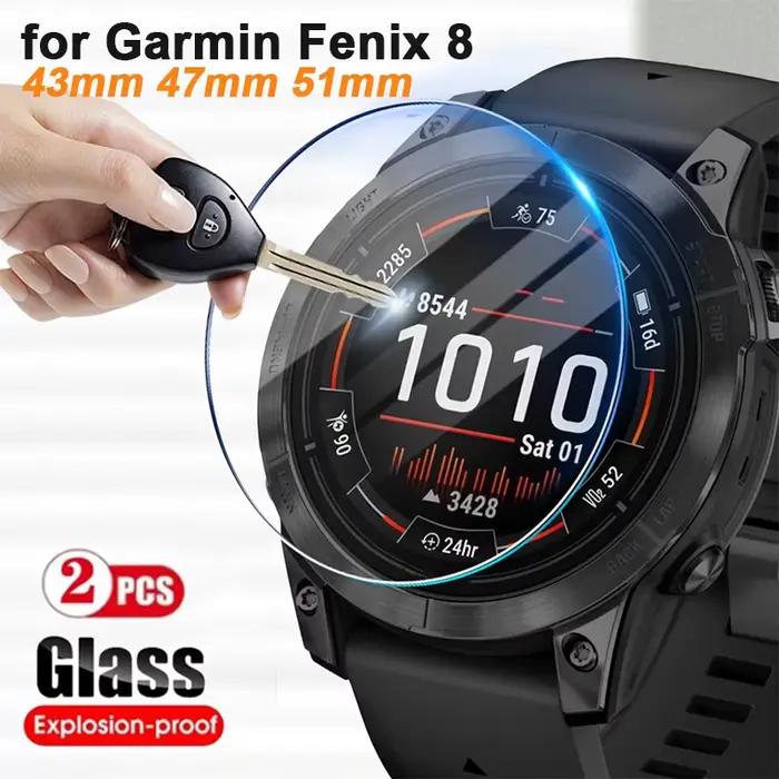 Verre trempé HD pour montres intelligentes Garmin Fenix 8/7/7S/7X/6/6S/6X/5/5S/5X Forerunner 265 645 45 245 255