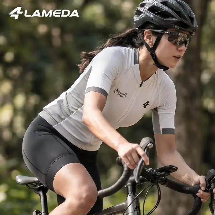 Maillot de cyclisme pour femmes LAMEDE à manches courtes avec poches arrière