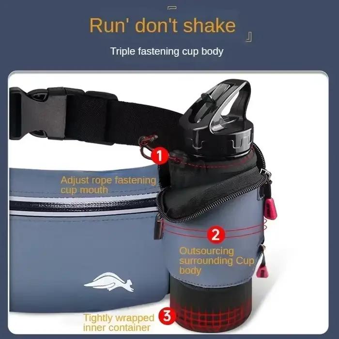 Sac banane de sport pour hommes et femmes, kit de fitness Marathon en plein air, sac bouilloire multifonctionnel, ceinture de course étanche, sac pour téléphone