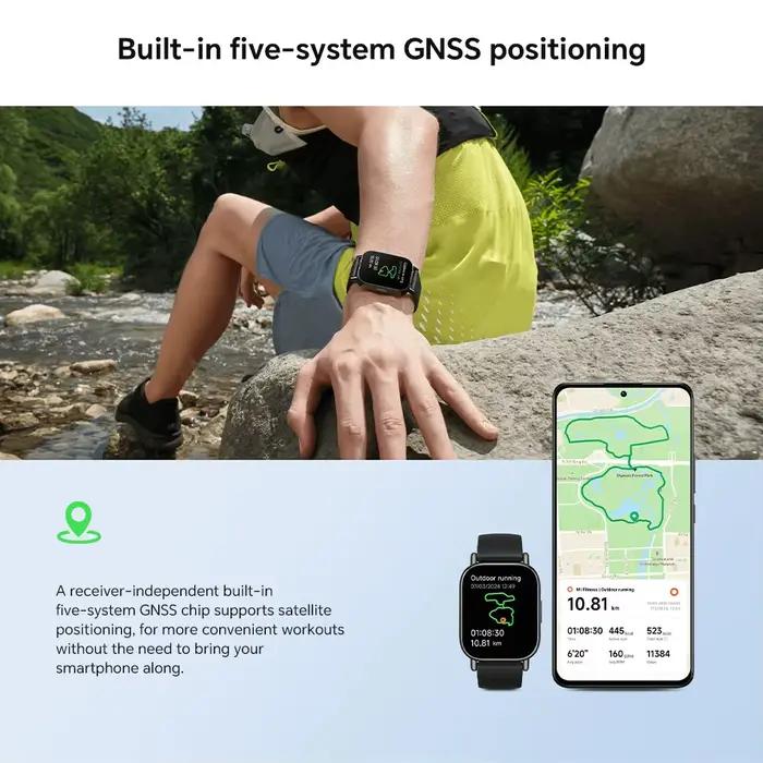 Version mondiale Xiaomi Redmi Watch 5 Lite 1.96 ''écran AMOLED Bluetooth GNSS 150 + Modes sportifs oxygène dans le sang 18 jours d'autonomie de la batterie