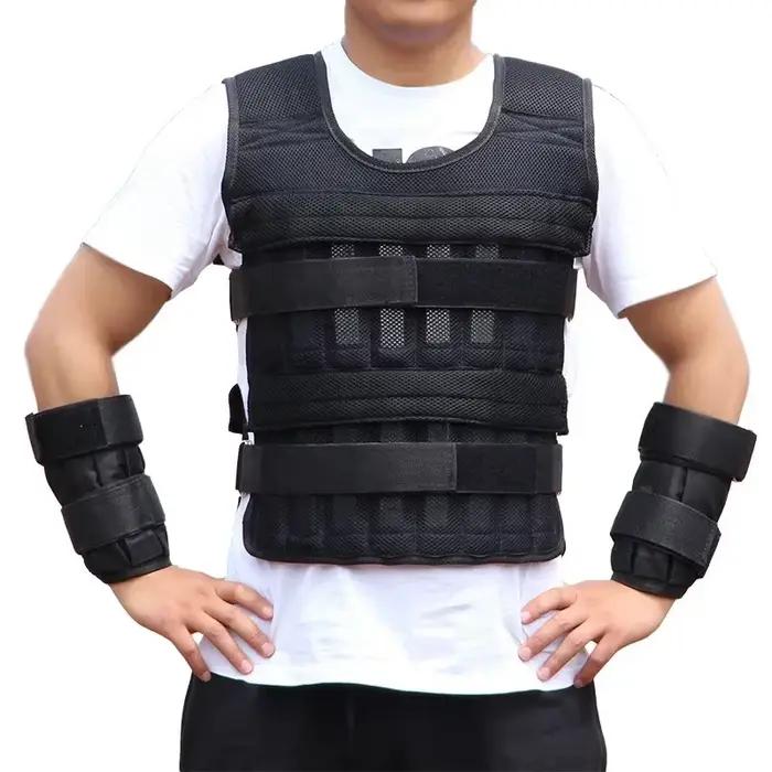 Nouvelle veste d'entraînement équipement de Fitness de gymnastique 15/35KG gilet de poids de chargement réglable
