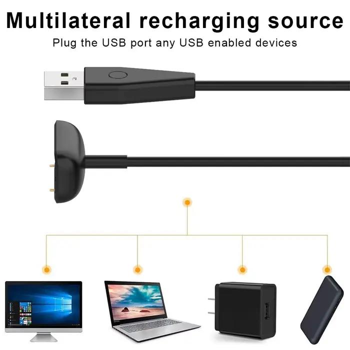 Chargeur USB pour Fitbit Charge 5/Charge 6/Luxe, câble de chargement, support de station d'accueil pour Fitbit Luxe, accessoires pour montre connectée