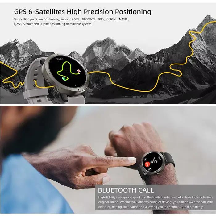 Montre connectée GPS 2026 AMOLED 1.32 HD avec appels Bluetooth