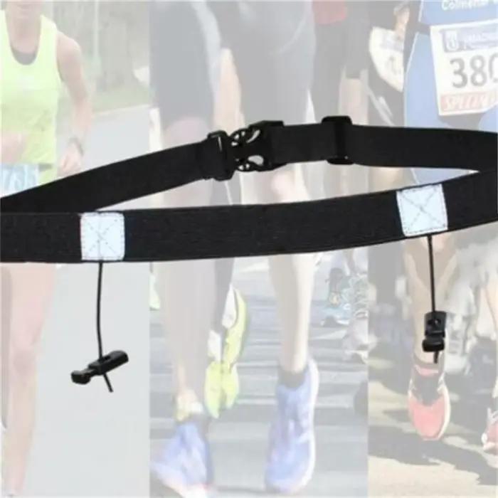 Ceinture de course en plein air, ceinture porte-dossard pour marathon, accessoires de fitness pour la gym, ceinture de sport élastique réglable