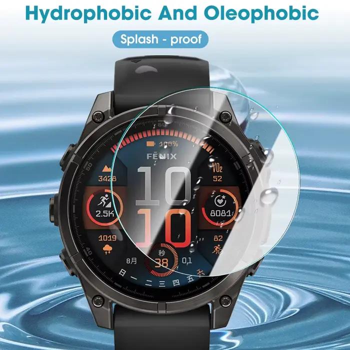 Verre trempé HD pour montres intelligentes Garmin Fenix 8/7/7S/7X/6/6S/6X/5/5S/5X Forerunner 265 645 45 245 255