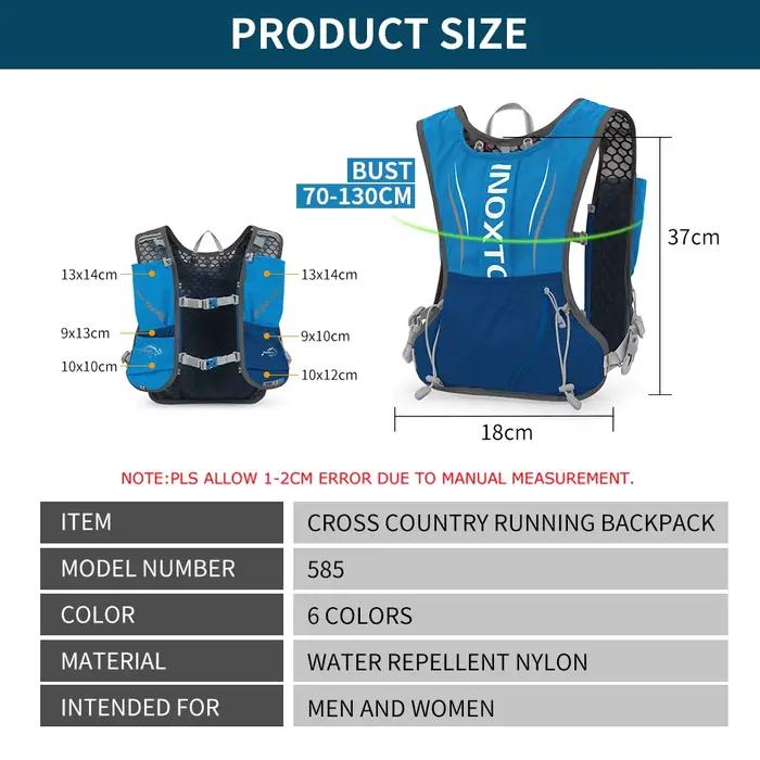 Inoxto – sac à dos de sport de plein air pour hommes et femmes, gilet hydratant pour Marathon, adapté au partage, cyclisme, randonnée, sport, voyage