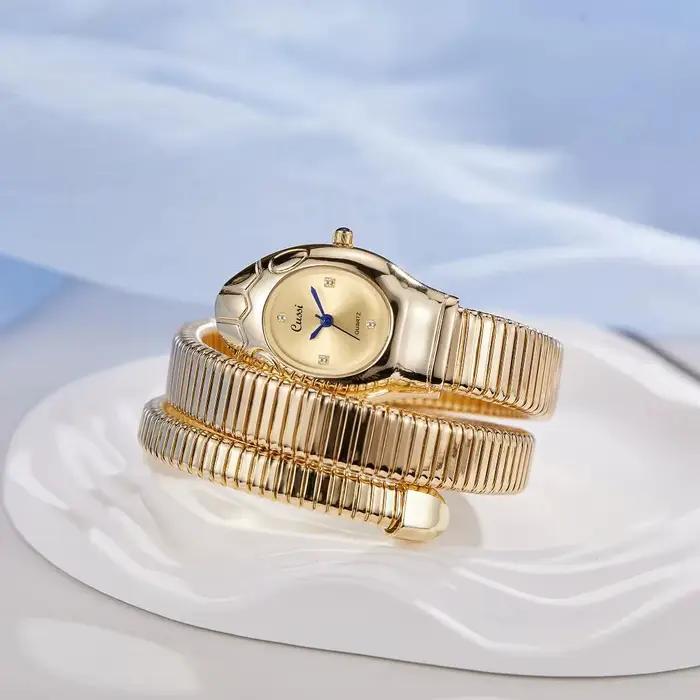 Montre de luxe en acier inoxydable pour femme
