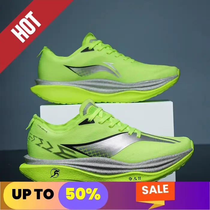 Chaussures de course pour hommes avec plaque en carbone, spéciales marathon, respirantes, légères, confortables, antidérapantes, baskets de loisirs, chaussures tout-terrain