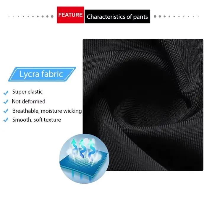 Pantalon de cyclisme long pour homme avec bretelles rembourré en gel 19D pour VTT et vélo collection automne confortable et durable pour les courses de vélo de route et randonnées