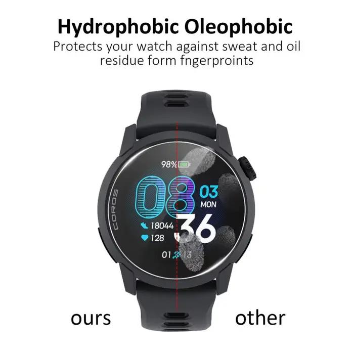 Verre transparent HD 2.5D pour montre intelligente Coros Pace 2 4 3 PRO