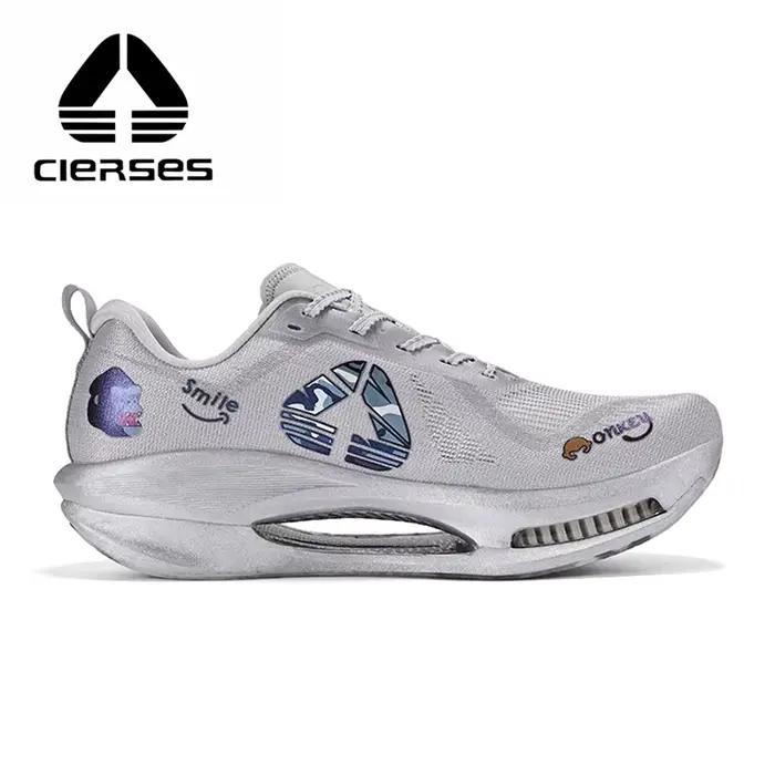 Chaussures de course CIERSES Air Cushion Full Palm Carbon Plate pour hommes