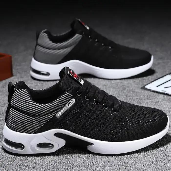 Chaussures de course respirantes coordonnantes pour hommes, coupe basse, chaussures de marche en plein air décontractées, semelle souple, nouveau, printemps