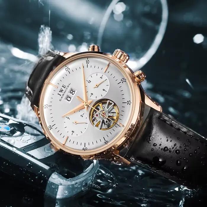 Montre carnaval mécanique robe montres pour hommes marques de luxe saphir automatique