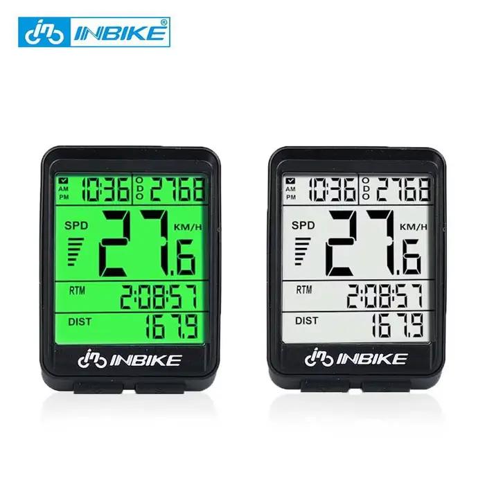 INBIKE 2.1 pouces vélo ordinateur sans fil étanche à la pluie multifonction équitation