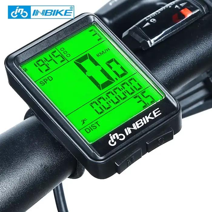 INBIKE 2.1 pouces vélo ordinateur sans fil étanche à la pluie multifonction équitation