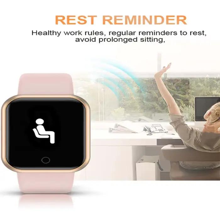 Montre intelligente sportive pour femmes et hommes suivi des pas tracker de fitness moniteur de sommeil réveil occasionnels activités aquatiques bracelet détachable