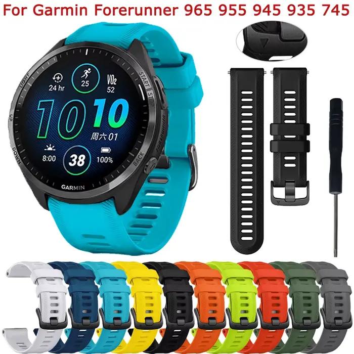 Bracelet de montre en silicone pour Garmin Forerunner