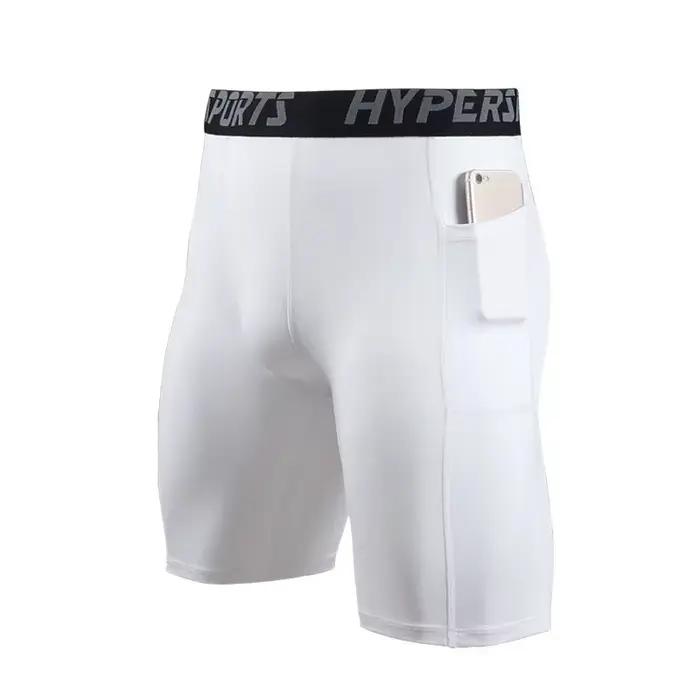 Short de course homme en polyester compressé pour entraînement sportif et récupération rapide occasions de course à pied et fitness