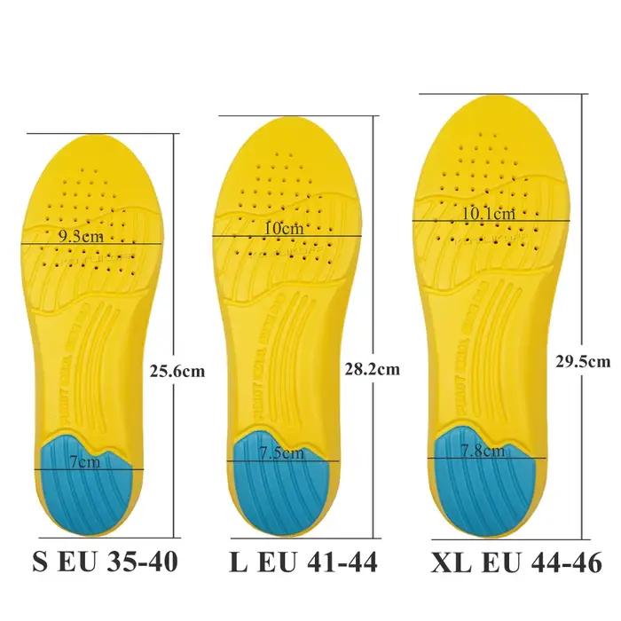 Semelles intérieures de basket-ball de sport unisexe, inserts de rencontre respirants, dépistolet ant pour les pieds, coussin en mousse à mémoire de forme, 1 paire
