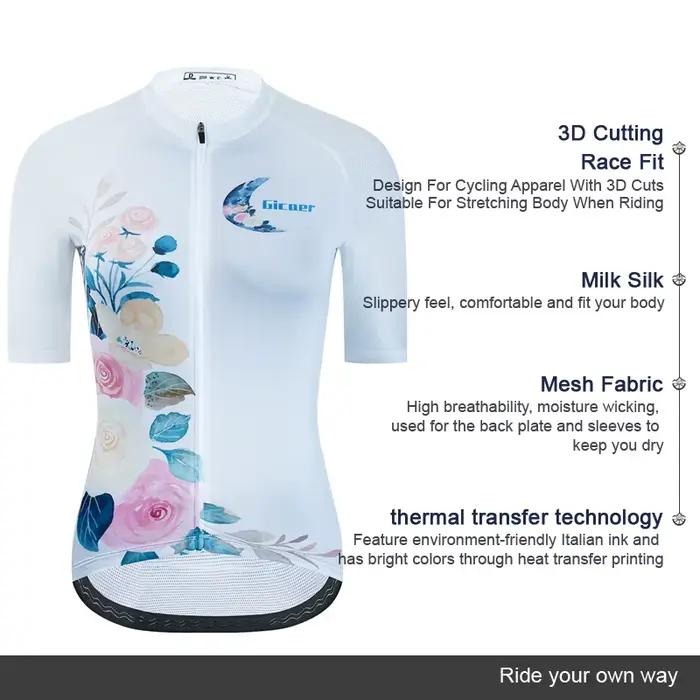 Hicaer – maillot de cyclisme de haute qualité pour femmes