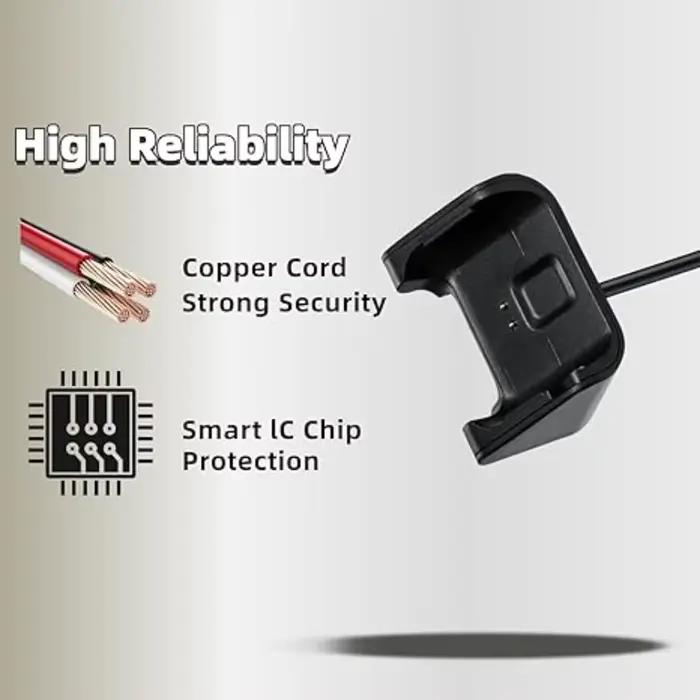 Le chargeur de remplacement Amazfit convient au câble de chargement USB pour montre intelligente Huami Amazfit Bip/Bip Lite A1915 A1608