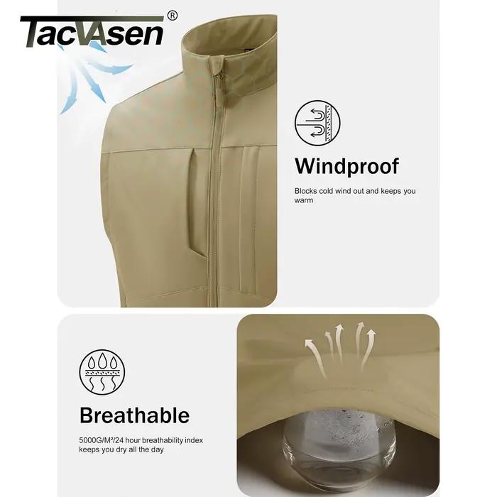 TACVASEN Gilet de course pour hommes