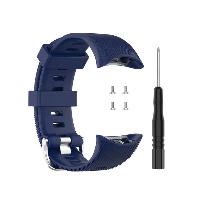 Bracelet de montre en silicone souple pour Garmin Forerunner 45 et 45S, ajustement facile, design moderne, résistant et confortable pour homme et femme, occasions sportives et cadeaux
