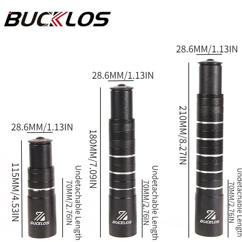 BUCKLOS tige de fourche de vélo montée jusqu'à 115mm 180mm 210mm tige de vélo extension de hauteur r