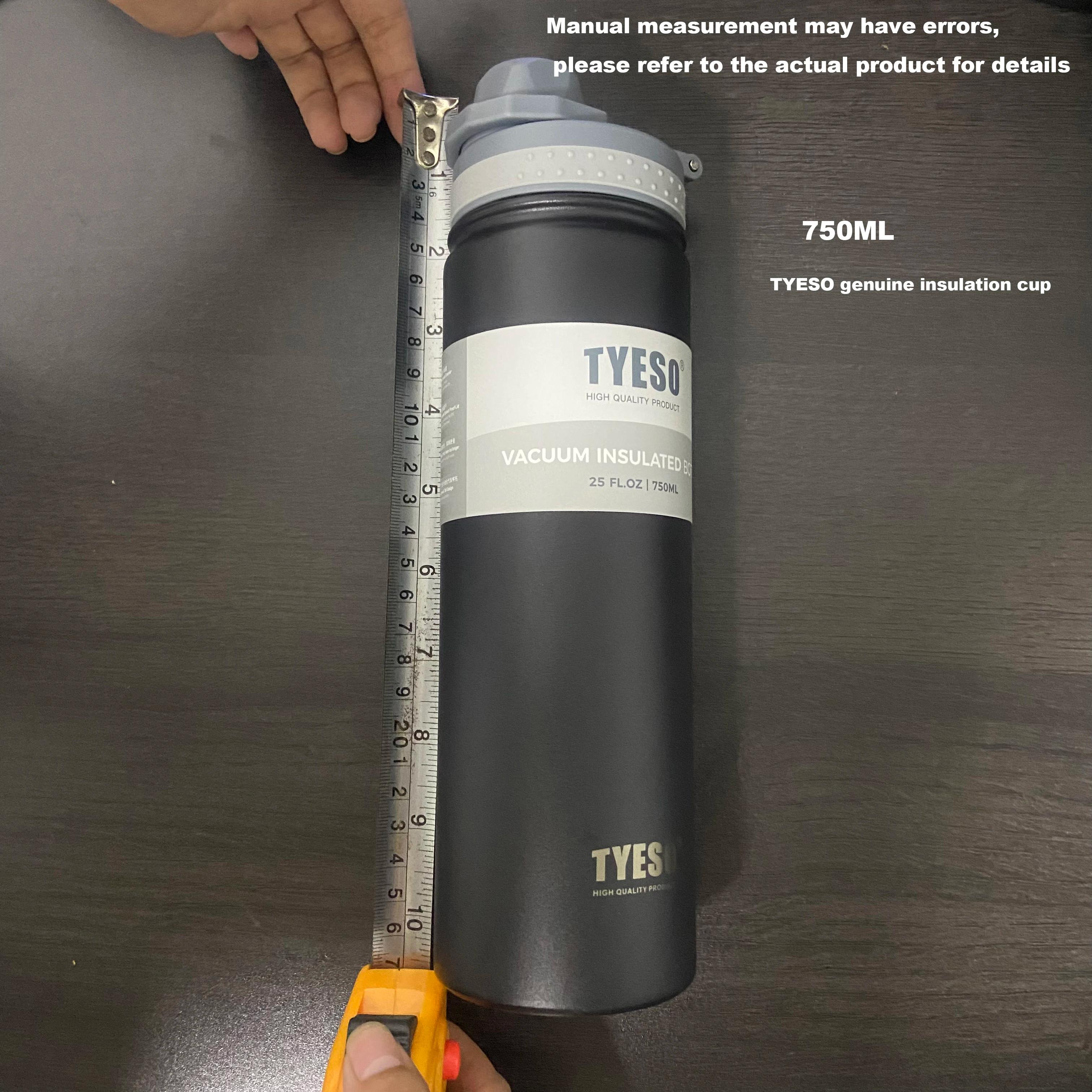 Tyeso – bouteille Thermos de 750ML, flacon sous vide en acier inoxydable, bouteille d'eau isolée, ta