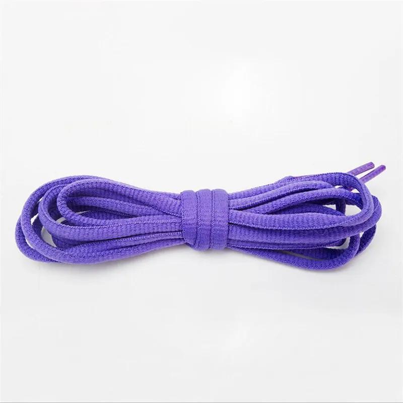 Lacets de chaussures ovales longs de 120CM, demi-ronds, baskets de course athlétiques, cordes de bot