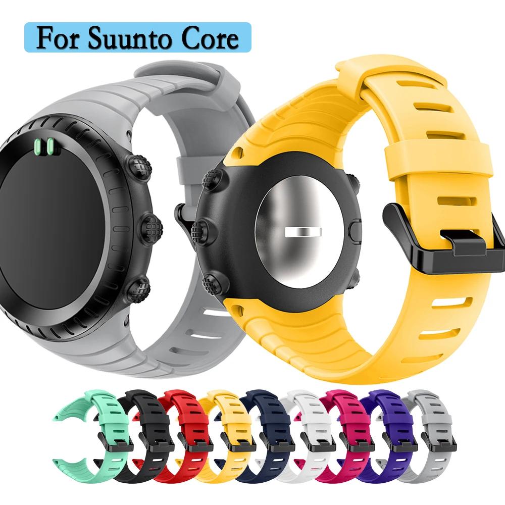 Pour bracelet de montre Suunto Core bracelet en Silicone de haute qualité avec bracelet à boucle noire avec Suunto Core